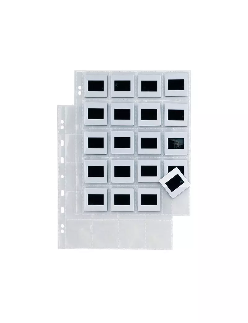 Buste Porta Diapositive Sei Rota - 20 Spazi - 5,5x5,5 cm Conf. 10 Buste Porta Diapositive Sei Rota - 20 Spazi - 5,5x5,5 cm Conf. 10
