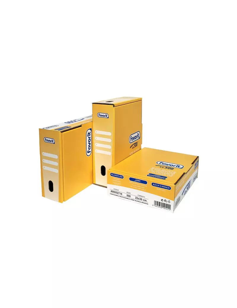 Busta a Perforazione Universale Favorit Linear - 22x30 cm - Goffrata Medio Spessore - 400052718 (Trasparente Conf. 500) Busta a Perforazione Universale Favorit Linear - 22x30 cm - Goffrata Medio Spessore - 400052718 (Trasparente Conf. 500)