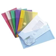 Buste con Bottone in Velcro Tarifold - 26x14,5x13,2 cm - Assortiti (Conf. 6