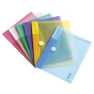 Buste con Bottone in Velcro Tarifold - A5 - Assortiti (Conf. 6