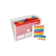 Classificatore Crystal Colours Exacompta - 13 - Bianco Trasparente