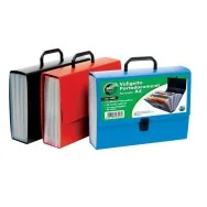 Portadocumenti 25 Tasche Lebez - Blu Nero Rosso