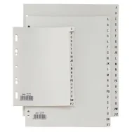 Divisori a -Z Record Sei Rota - Separatori Alfabetici per Buste A4 - 21x29,7 cm