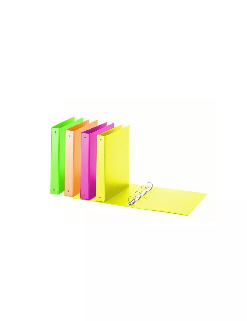 Raccoglitore Neon Favorit - A4 - 4 Anelli Tondi Ø30 mm - Dorso 4 cm - 400052714 (Viola Fluo) Raccoglitore Neon Favorit - A4 - 4 Anelli Tondi Ø30 mm - Dorso 4 cm - 400052714 (Viola Fluo)