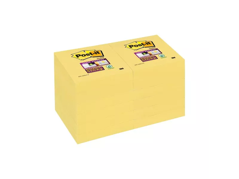 Post-it® Super Sticky Canary™ - 47,6x47,6 mm - Giallo Canary (Conf. 12) Post-it® Super Sticky Canary™ - 47,6x47,6 mm - Giallo Canary (Conf. 12)