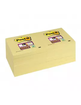 Post-it® Super Sticky Canary™ - 76x76 mm - Giallo Canary (Conf. 12)