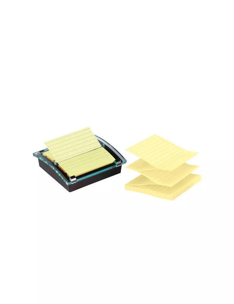 Dispenser per Post-it Super Sticky Millenium 3M + Blocchetto - DS440-SSCYL-EU - 4663 (Giallo Canary)