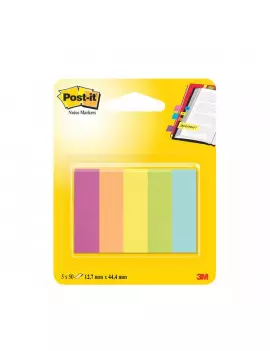 Segnapagina Post-it® Notes Markers in Carta Post-it - 12,7x44,4 mm (Conf. 5)