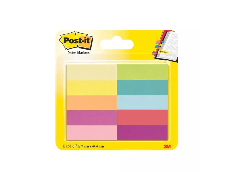 Segnapagina Post-it® Notes Markers in Carta Post-it - 12,7x44,4 mm (Conf. 10)