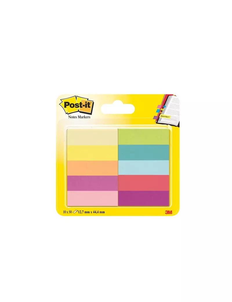 Segnapagina Post-it® Notes Markers in Carta Post-it - 12,7x44,4 mm (Conf. 10) Segnapagina Post-it® Notes Markers in Carta Post-it - 12,7x44,4 mm (Conf. 10)