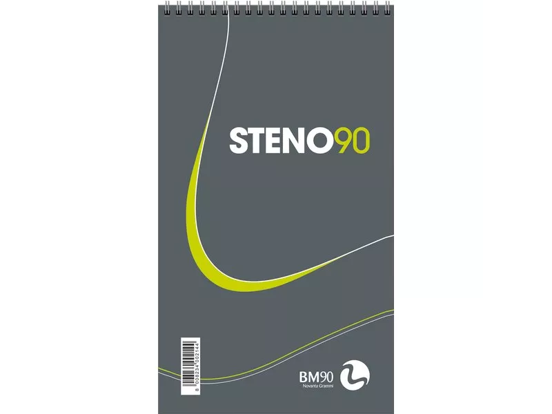 Blocco Spiralato Steno 90 BM - 13x22,5 cm - Stenografia Blocco Spiralato Steno 90 BM - 13x22,5 cm - Stenografia