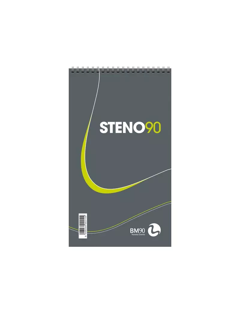 Blocco Spiralato Steno 90 BM - 13x22,5 cm - Stenografia Blocco Spiralato Steno 90 BM - 13x22,5 cm - Stenografia