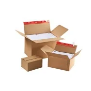 Scatole Automontanti Colompac - Avana - 30,4x21,6x13 -22 cm - 31,2x22,3x14 -22,4 cm (Conf. 10)