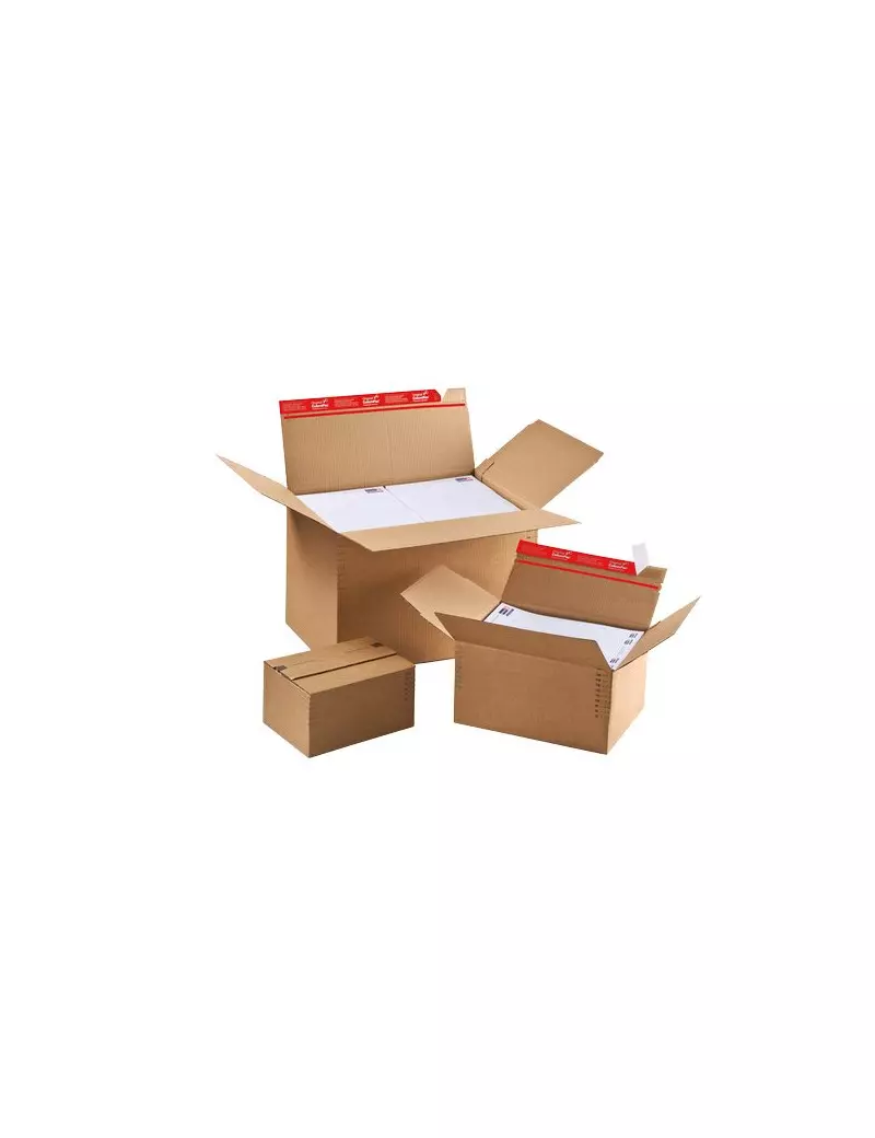 Scatole Automontanti Colompac - Avana - 30,4x21,6x13 -22 cm - 31,2x22,3x14 -22,4 cm (Conf. 10) Scatole Automontanti Colompac - Avana - 30,4x21,6x13 -22 cm - 31,2x22,3x14 -22,4 cm (Conf. 10)