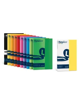 Cartoncino Rismaluce Favini - Colori Forti - A3 - 200 g - 8 Colori Assortiti (Risma 125)