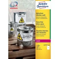 Etichette in Poliestere Avery - Laser - Bianco - 210x297 mm - 1 - vivi - L4775 -100 (Conf. 100)