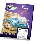 Etichette Trasparenti Lucide Diametro 36 mm Tico PC4-36 (Conf. 100)