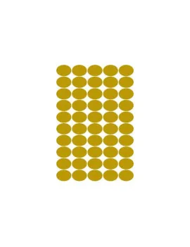Etichette Satinate Oro Ovali - 36x27 Tico GL4 -3627 (Conf. 100)