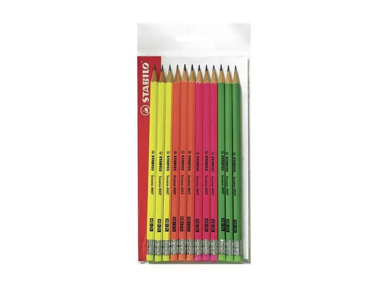 Matite Swano Fluo Stabilo - HB (Conf. 12) Matite Swano Fluo Stabilo - HB (Conf. 12)