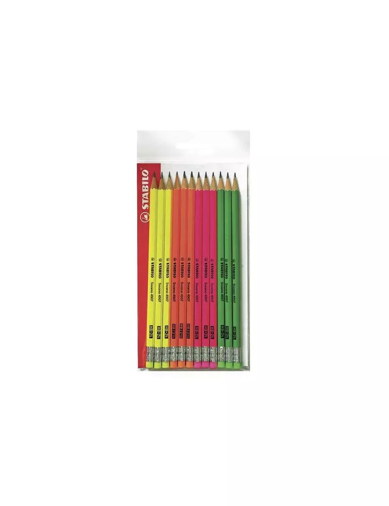 Matite Swano Fluo Stabilo - HB (Conf. 12) Matite Swano Fluo Stabilo - HB (Conf. 12)