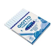 Pennarelli Turbo Maxi Giotto Punta Larga - 1-3 mm - Blu (Conf. 12)