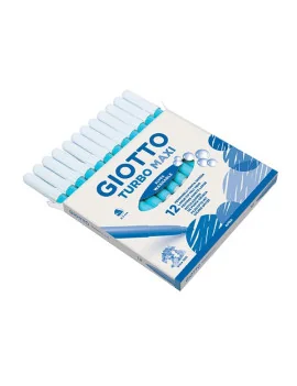 Pennarelli Turbo Maxi Giotto Punta Larga - 1-3 mm - Azzurro
