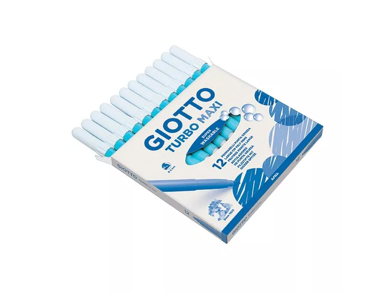 Pennarelli Turbo Maxi Giotto Punta Larga - 1-3 mm - Azzurro