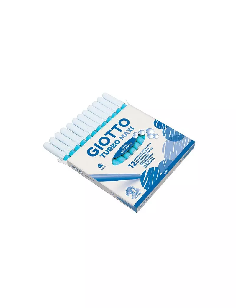 Pennarelli Turbo Maxi Giotto Punta Larga - 1-3 mm - Azzurro Pennarelli Turbo Maxi Giotto Punta Larga - 1-3 mm - Azzurro