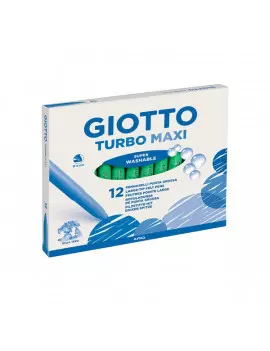 Pennarelli Turbo Maxi Giotto Punta Larga - 1-3 mm - Verde Chiaro
