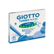 Pennarelli Turbo Maxi Giotto Punta Larga - 1-3 mm - Verde Chiaro