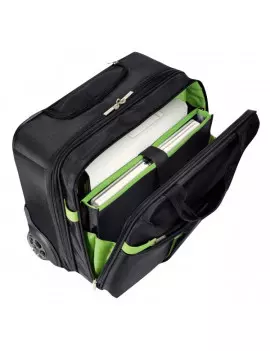 Trolley Carry-On Smart Traveller Leitz Complete Leitz - 20x37x42 cm - Nero/Verde