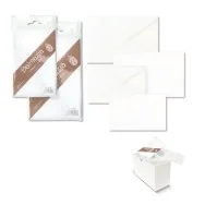 Biglietti e Buste Bianche Ellebi Sadoch - Dalmazia - 9x14 cm - Bianco (Conf. 10)