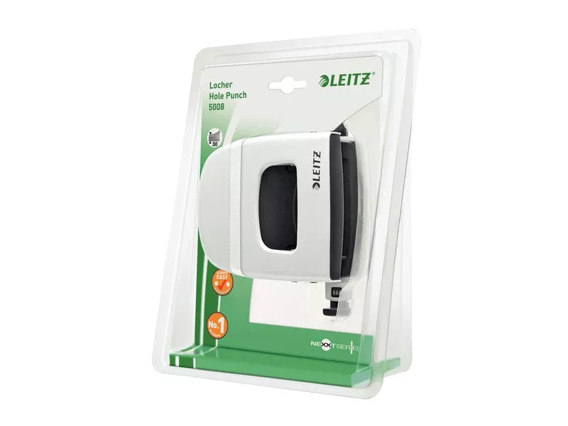 Perforatore a 2 Fori 5008 Wow Series Leitz (Bianco Metallizzato)