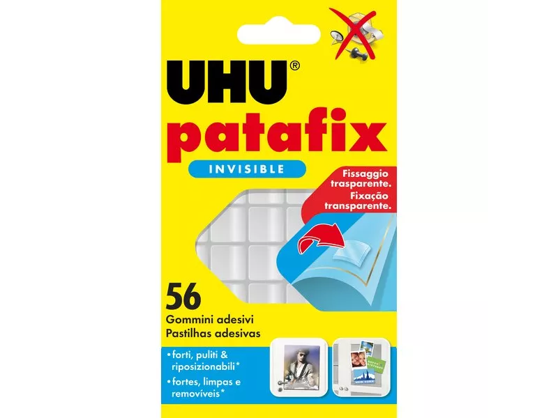 Gomma Adesiva UHU® Patafix UHU - Trasparente (Conf. 56) Gomma Adesiva UHU® Patafix UHU - Trasparente (Conf. 56)