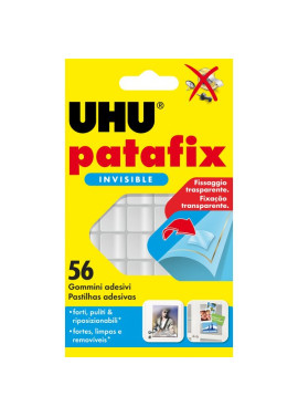 Gomma Adesiva UHU® Patafix UHU - Trasparente (Conf. 56)