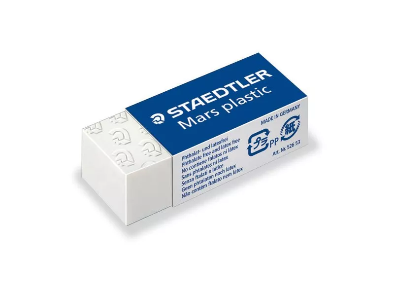 Gomma Mars Plastic Staedtler - 40x19x13 mm