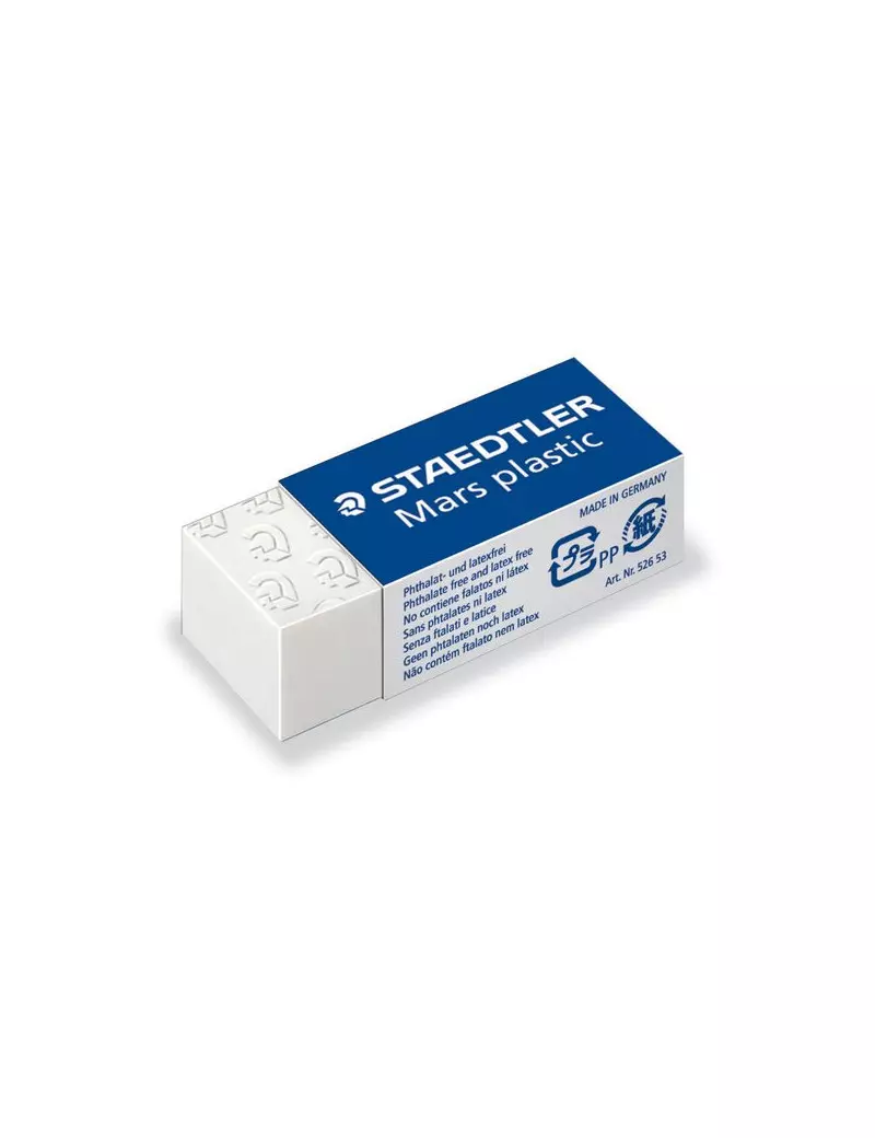 Gomma Mars Plastic Staedtler - 40x19x13 mm Gomma Mars Plastic Staedtler - 40x19x13 mm