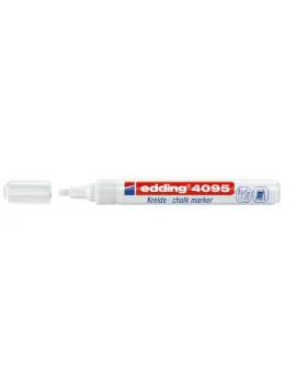 Marcatore a Gesso Liquido e-4095 Edding - Punta Tonda - 2-3 mm - Bianco