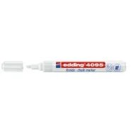 Marcatore a Gesso Liquido e-4095 Edding - Punta Tonda - 2-3 mm - Bianco