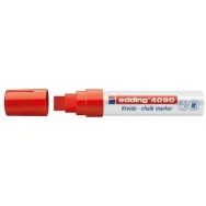 Marcatore a Gesso Liquido e-4090 Edding - Punta a Scalpello - 4-15 mm - Rosso