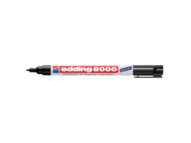 Marcatore Permanente Freeze Marker 8000 Edding - Punta Conica - 1 mm - E-8000/1(Nero) Marcatore Permanente Freeze Marker 8000 Edding - Punta Conica - 1 mm - E-8000/1(Nero)