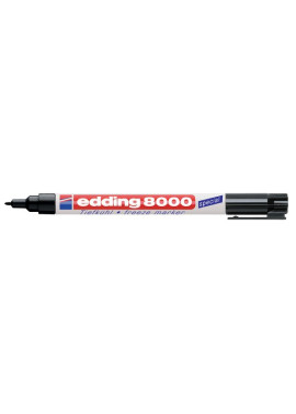 Marcatore Permanente Freeze Marker 8000 Edding - Punta Conica - 1 mm - E-8000/1(Nero)