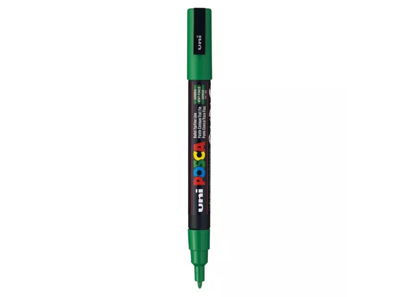 Marcatore Uni Posca a Tempera Uni-Ball - Punta Tonda - 0,9-1,3 mm - Verde