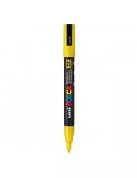 Marcatore a Tempera Uni Posca Uni-Ball - Punta Tonda - 0,9-1,3 mm - M-PC3M-G (Giallo)