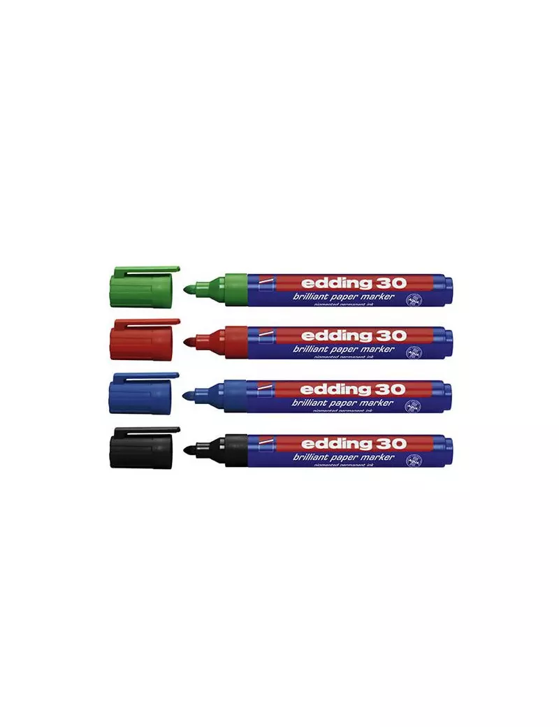 Marcatore Permanente Universale e-30 Edding - Punta Tonda - 1,5-3 mm - Assortiti (Conf. 10) Marcatore Permanente Universale e-30 Edding - Punta Tonda - 1,5-3 mm - Assortiti (Conf. 10)