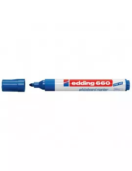 Marcatore per Lavagne 660 Edding - Punta Conica - 1,5-3 mm - E-660 003 (Blu Conf. 10)