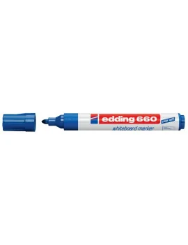 Marcatore per Lavagne 660 Edding - Punta Conica - 1,5-3 mm - E-660 003 (Blu Conf. 10)