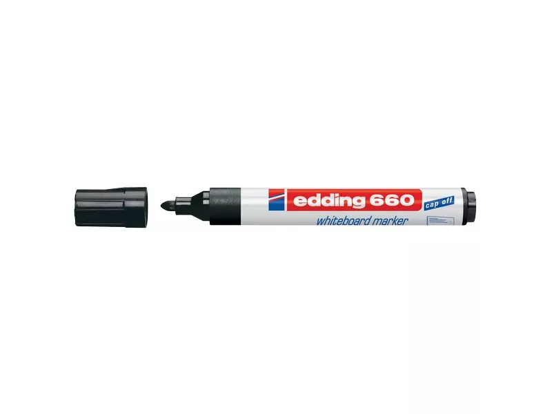 Marcatore per Lavagne 660 Edding - Punta Conica - 1,5-3 mm - E-660 001 (Nero Conf. 10) Marcatore per Lavagne 660 Edding - Punta Conica - 1,5-3 mm - E-660 001 (Nero Conf. 10)