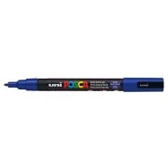 Marcatore a Tempera Uni Posca Uni-Ball - Punta Tonda - 0,9-1,3 mm - M-PC3M-B (Blu)
