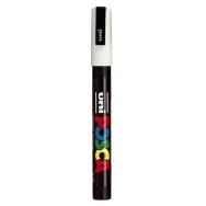 Marcatore a Tempera Uni Posca Uni-Ball - Punta Tonda - 0,9-1,3 mm - M-PC3M-BI (Bianco)